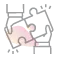 Collaborate and communicate transparently icon